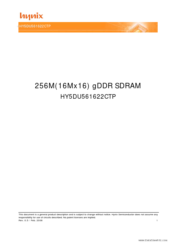 HY5DU561622CTP Hynix