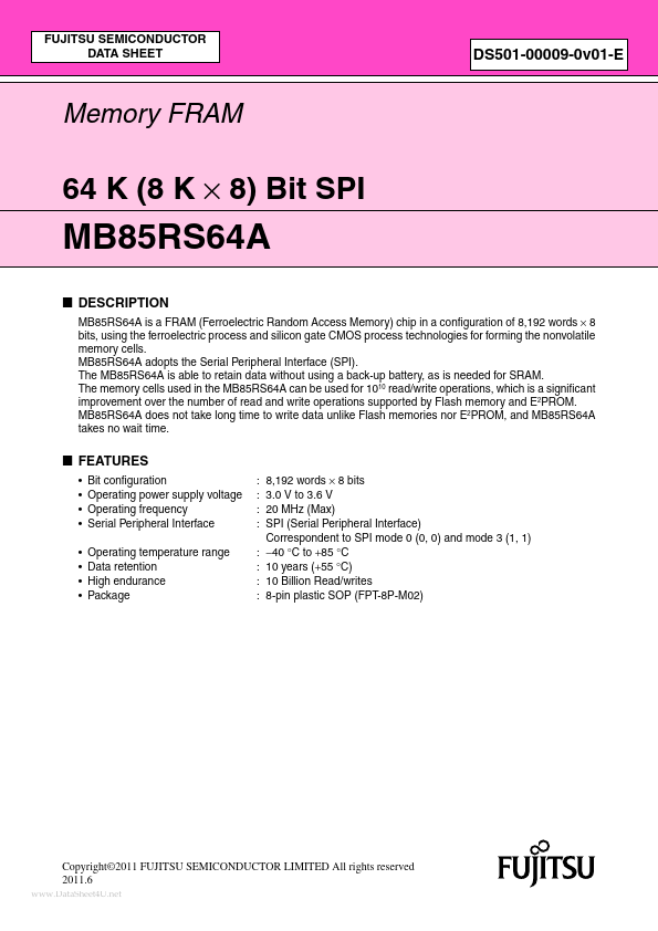 MB85RS64A Fujitsu