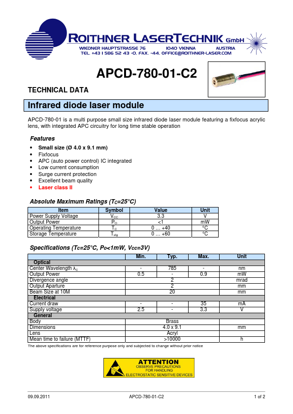 <?=APCD-780-01-C2?> डेटा पत्रक पीडीएफ