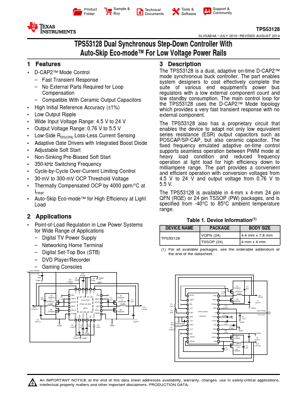 TPS53128 Texas Instruments