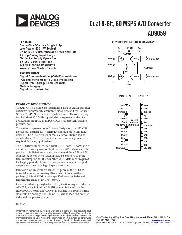 AD9059 Analog Devices