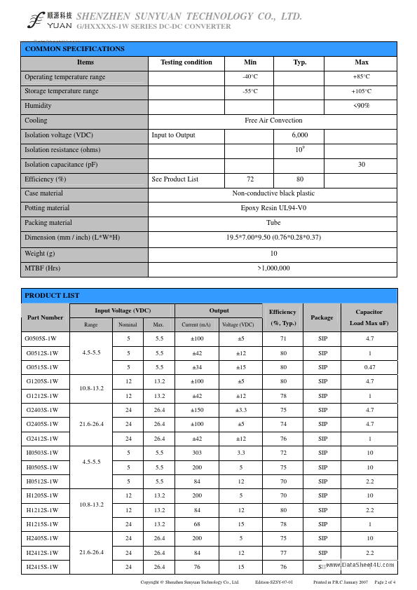 G24xxS-1W