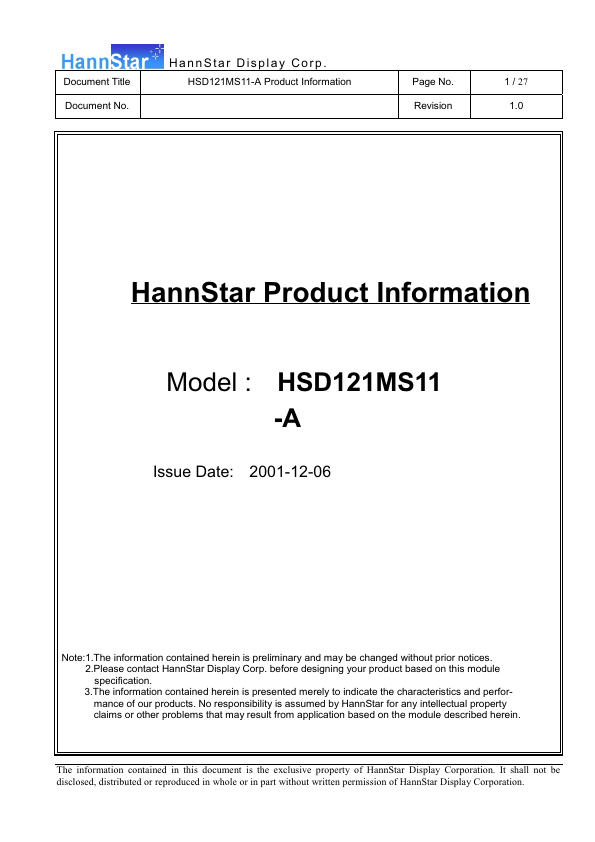 HSD121MS11-A