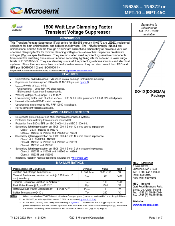 1N6359 Microsemi