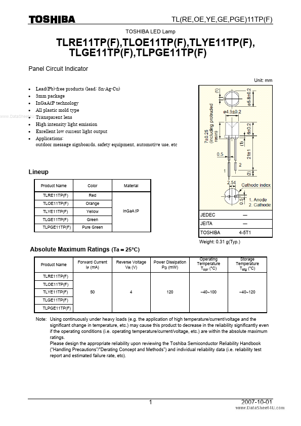 <?=TLGE11TP?> डेटा पत्रक पीडीएफ