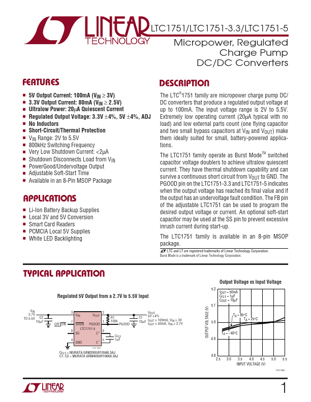 LTC1751-5 Linear Technology