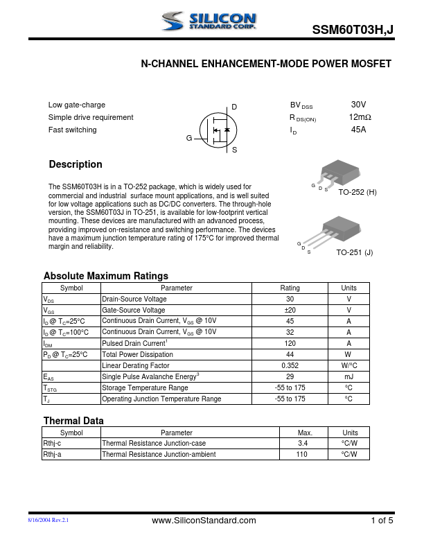 60T03H Silicon Standard