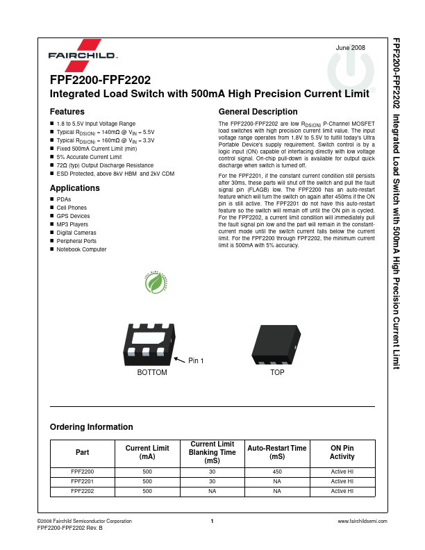 FPF2201 Fairchild Semiconductor