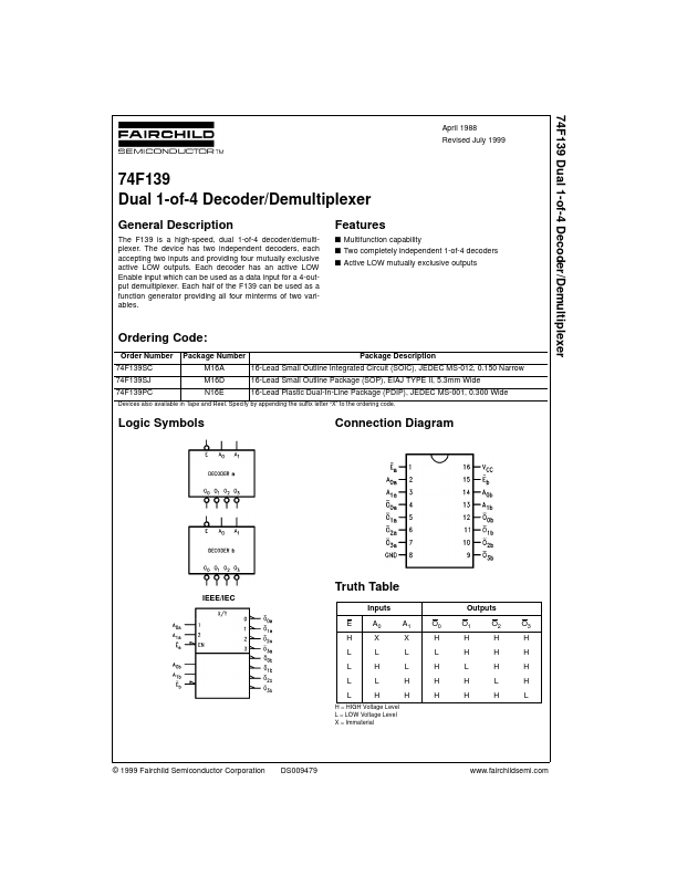 74F139 Fairchild Semiconductor