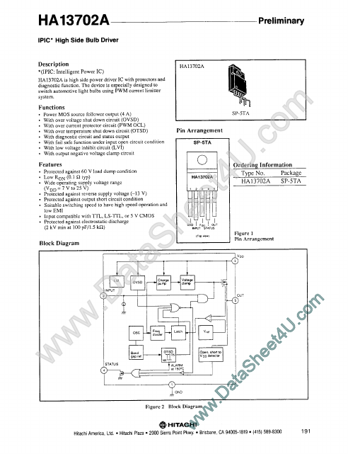 <?=HA13702A?> डेटा पत्रक पीडीएफ