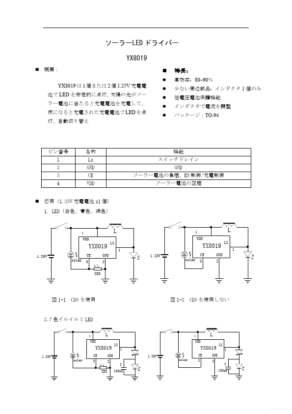 YX8019 ETC