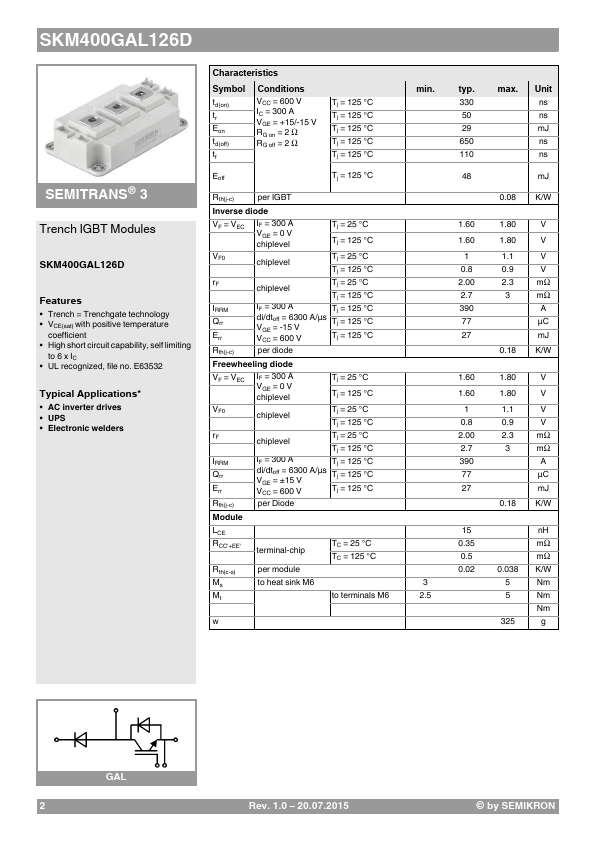 SKM400GB126D