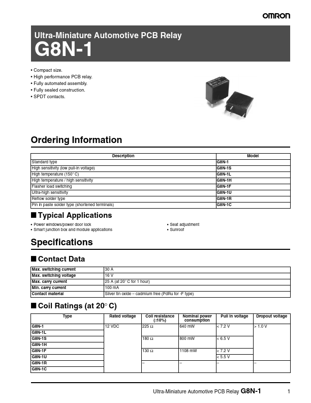 G8N-1C Omron