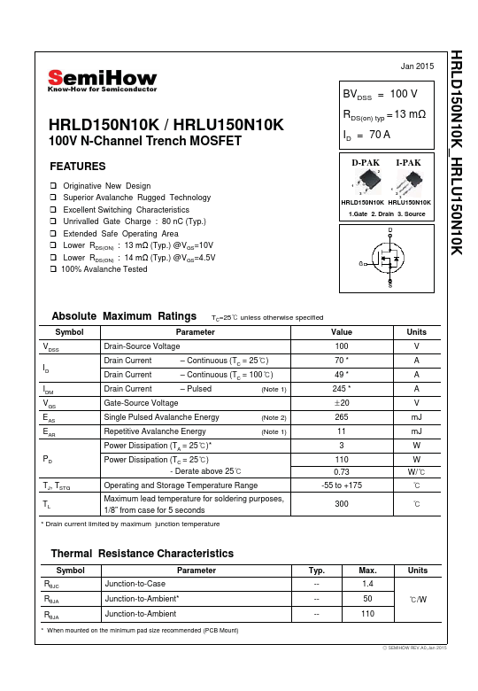 HRLU150N10K