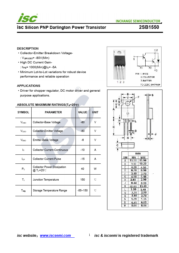 2SB1550