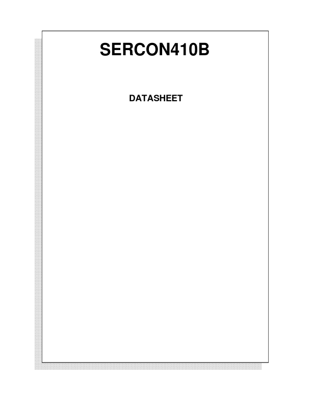 <?=SERCON410B?> डेटा पत्रक पीडीएफ