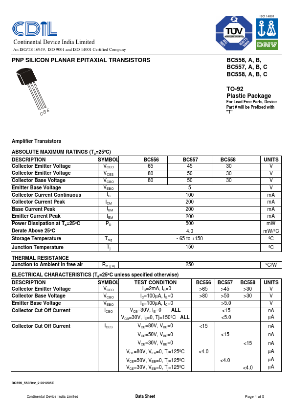 BC556C CDIL