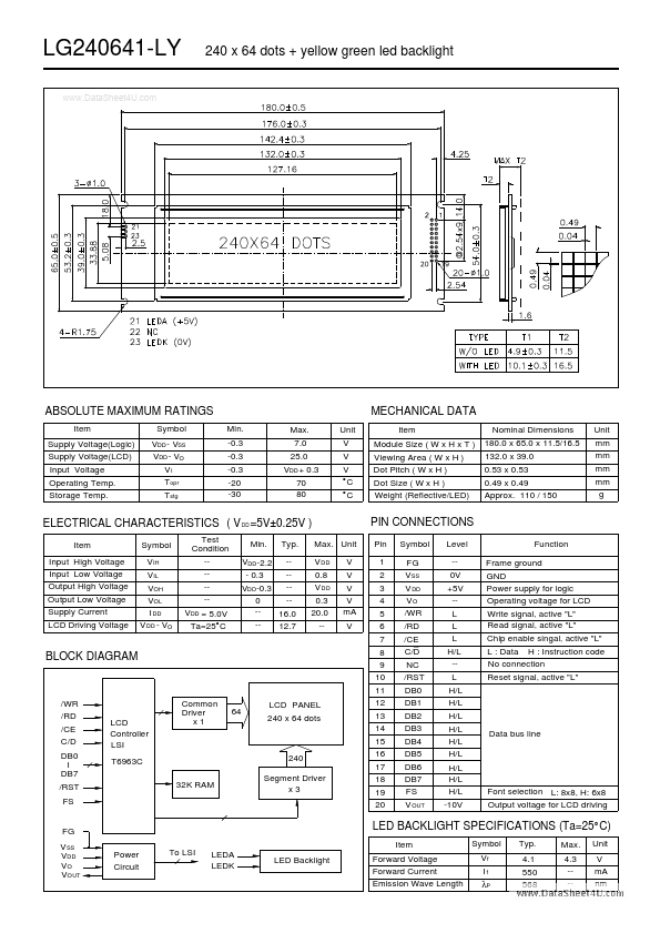 <?=LG240641-LY?> डेटा पत्रक पीडीएफ