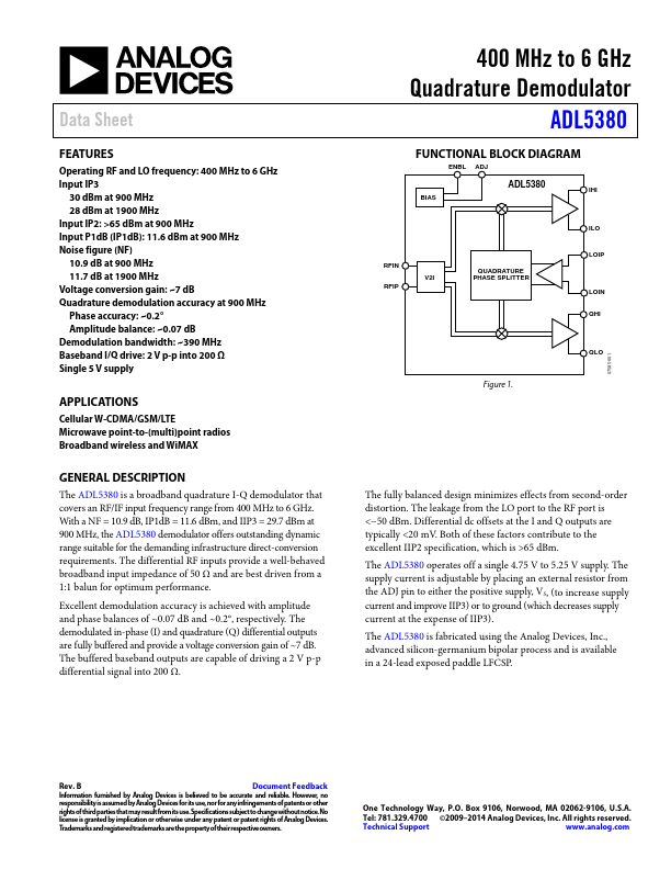 ADL5380 Analog Devices