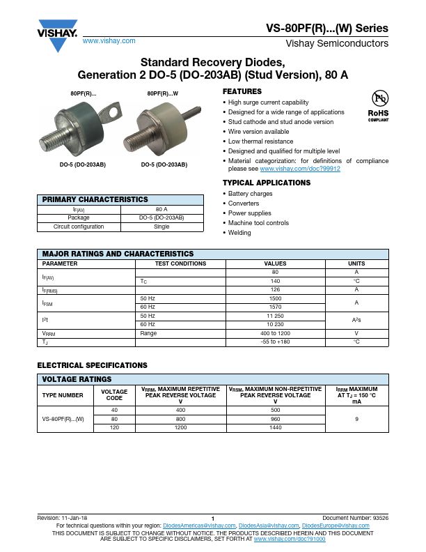 <?=VS-80PFR80W?> डेटा पत्रक पीडीएफ