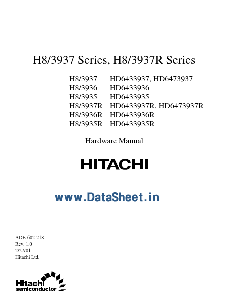 <?=HD6433936?> डेटा पत्रक पीडीएफ