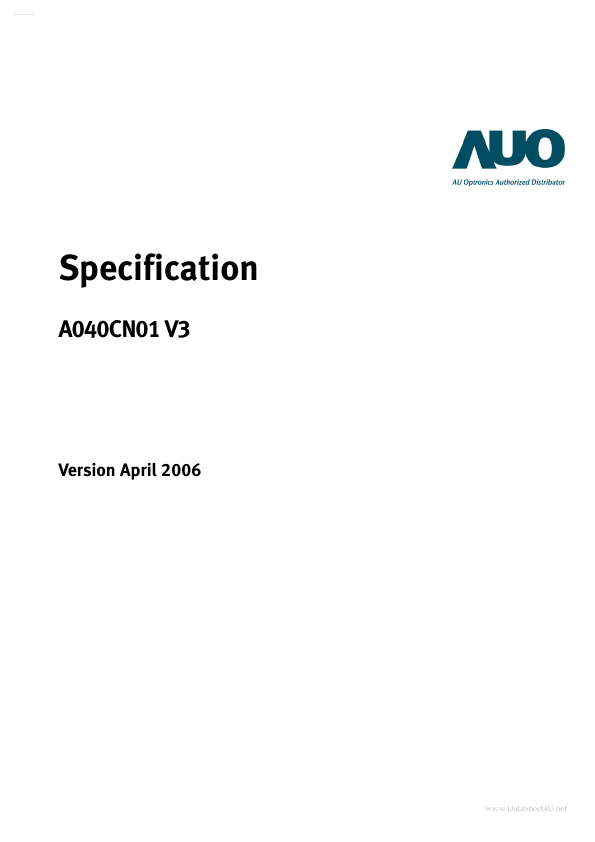 A040CN01-V3 AUO