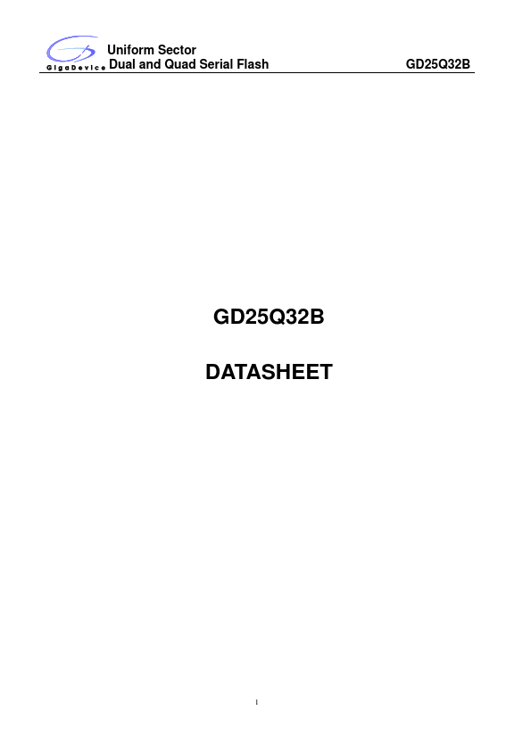 <?=GD25Q32B?> डेटा पत्रक पीडीएफ