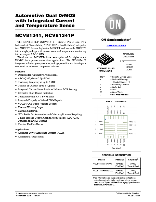 <?=NCV81341?> डेटा पत्रक पीडीएफ