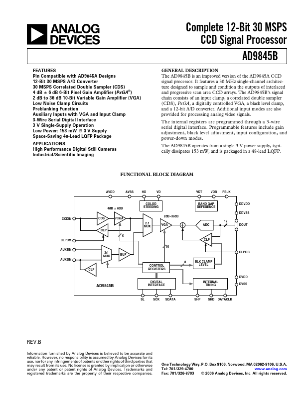 AD9845B Analog Devices