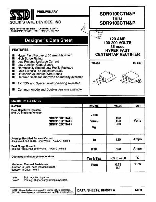 <?=SDR9101CTP?> डेटा पत्रक पीडीएफ