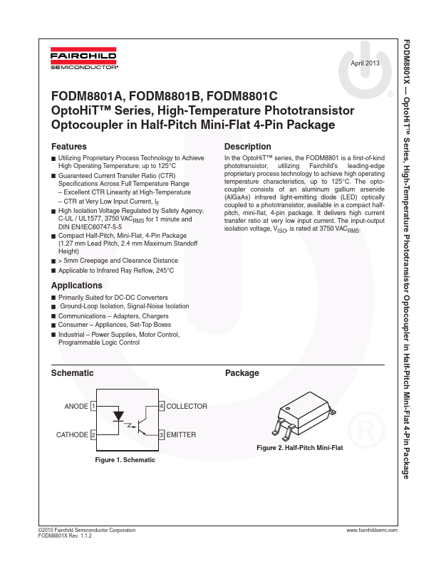 FODM8801B Fairchild Semiconductor