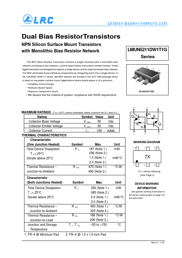 LMUN5211DW1T3G