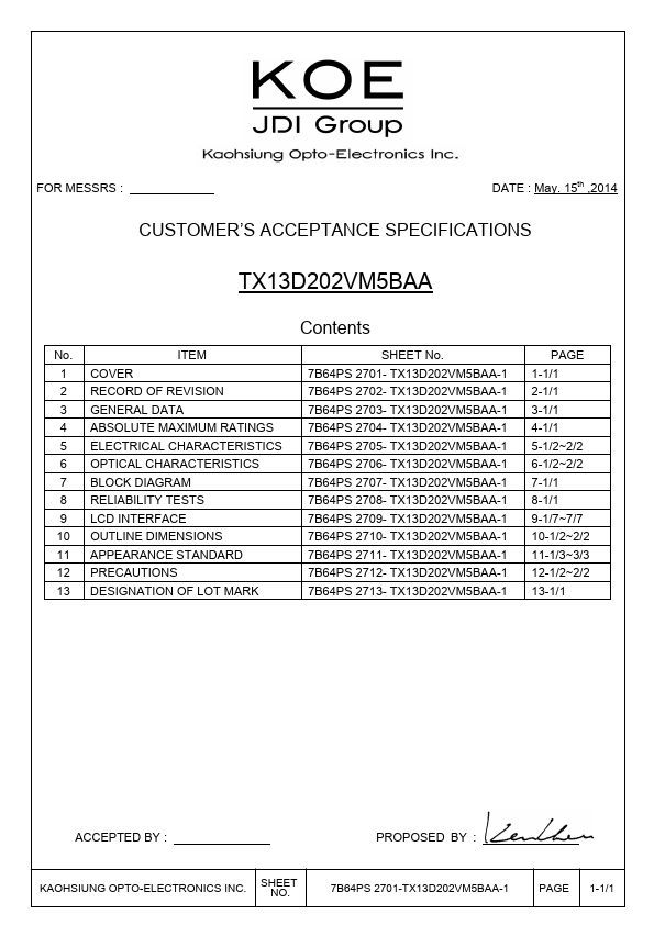 <?=TX13D202VM5BAA?> डेटा पत्रक पीडीएफ