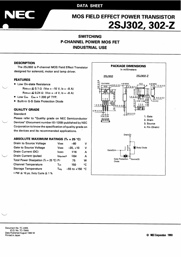 2SJ302 NEC