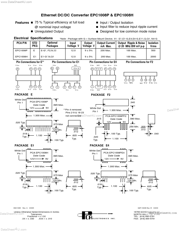 EPC1008H PCA Electronics