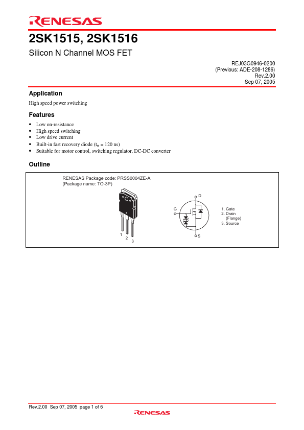 2SK1515 Renesas