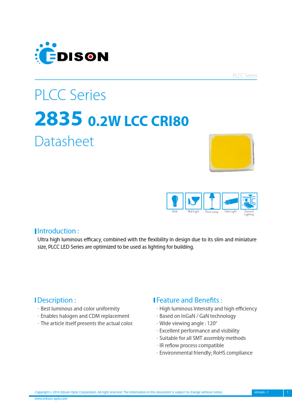 PLCC2835-0.2W