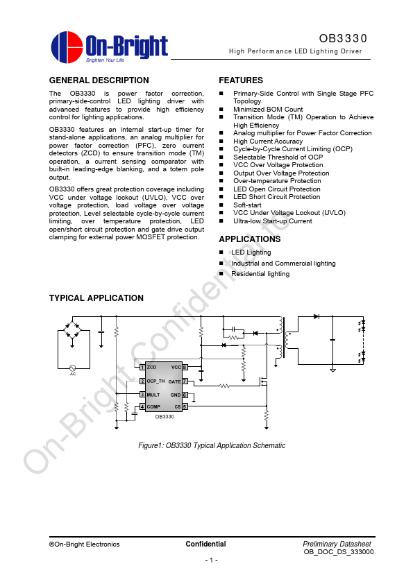 OB3330CPA On-Bright