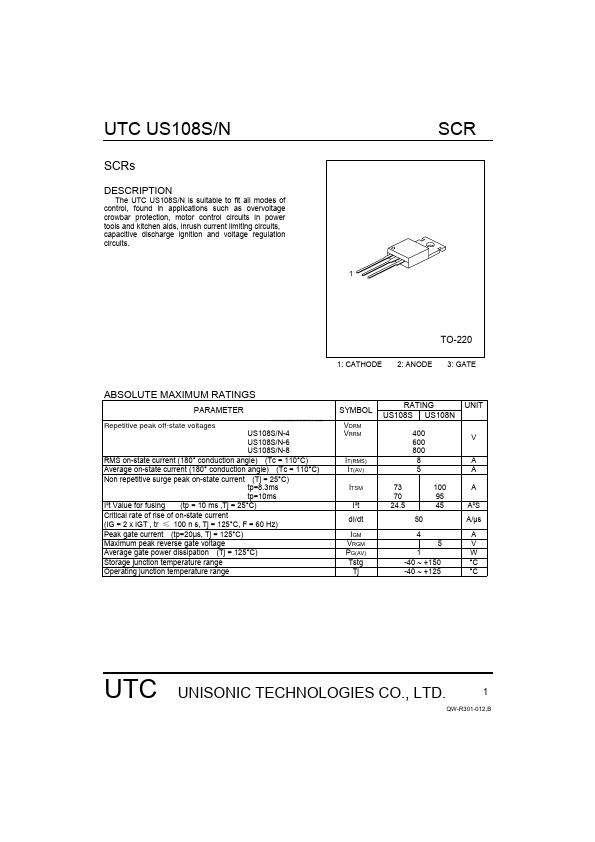 US108S UTC