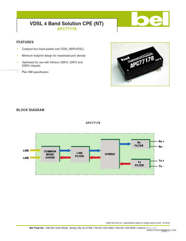 APC77178 Bel Fuse