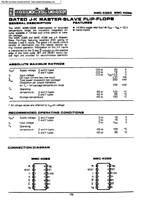 MMC4095 Micro Electronics