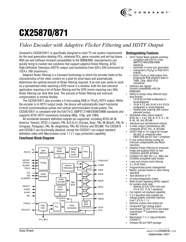 CX25870 Conexant Systems