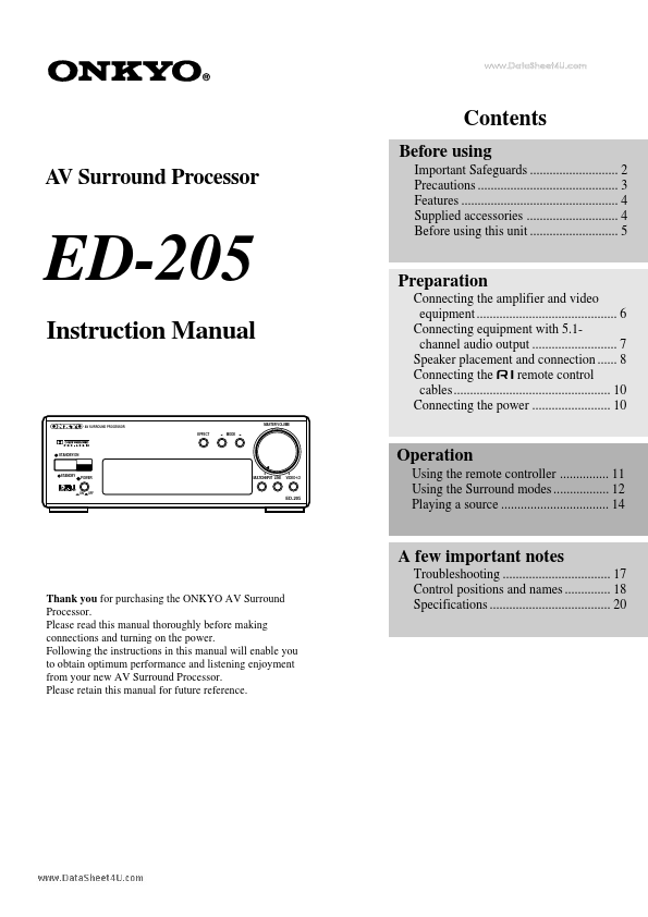 <?=ED-205?> डेटा पत्रक पीडीएफ