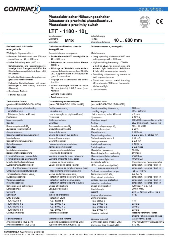 <?=LTK-1180-101?> डेटा पत्रक पीडीएफ