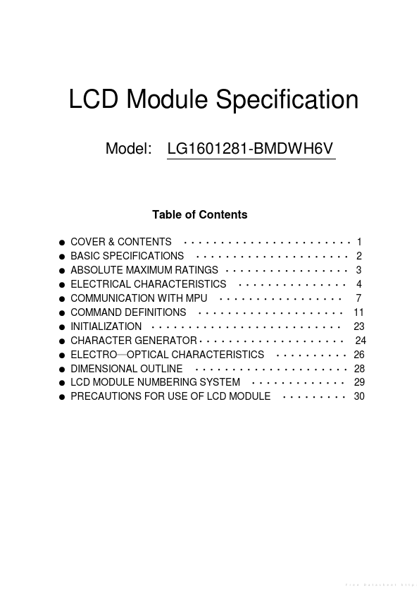 <?=LG1601281-BMDWH6V?> डेटा पत्रक पीडीएफ