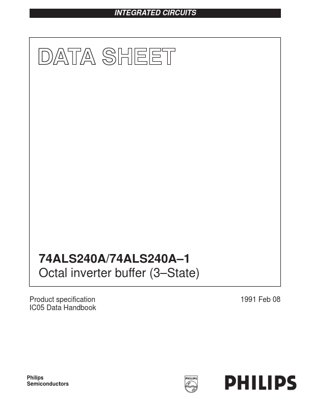 <?=74ALS240A-1?> डेटा पत्रक पीडीएफ