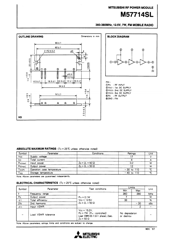 M57714SL Mitsubishi