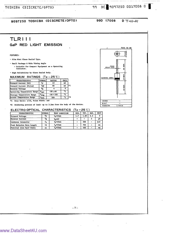 TLR111 Toshiba