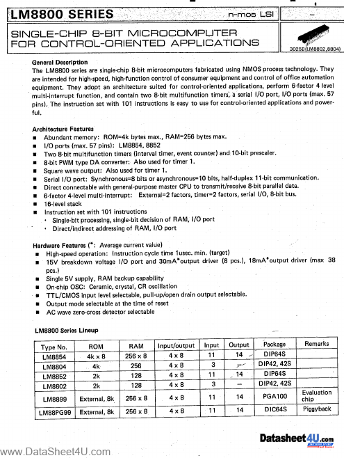 <?=LM8854?> डेटा पत्रक पीडीएफ