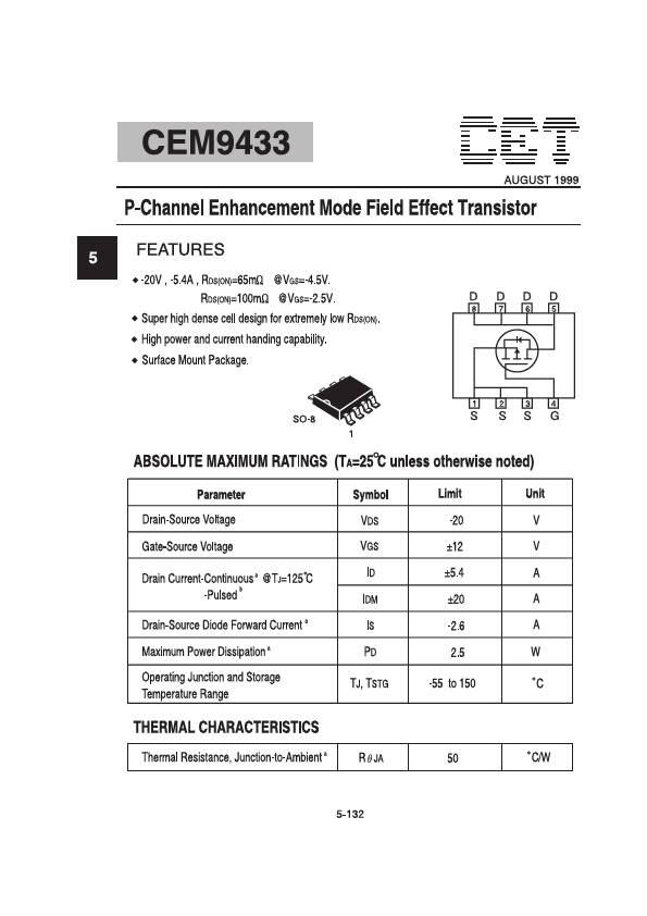 <?=CEM9433?> डेटा पत्रक पीडीएफ